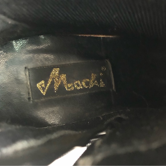 Woman’s black buckle platform zip up ankle boots size 6 - Picture 6 of 13